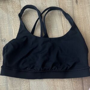 Black Lululemon sports bra